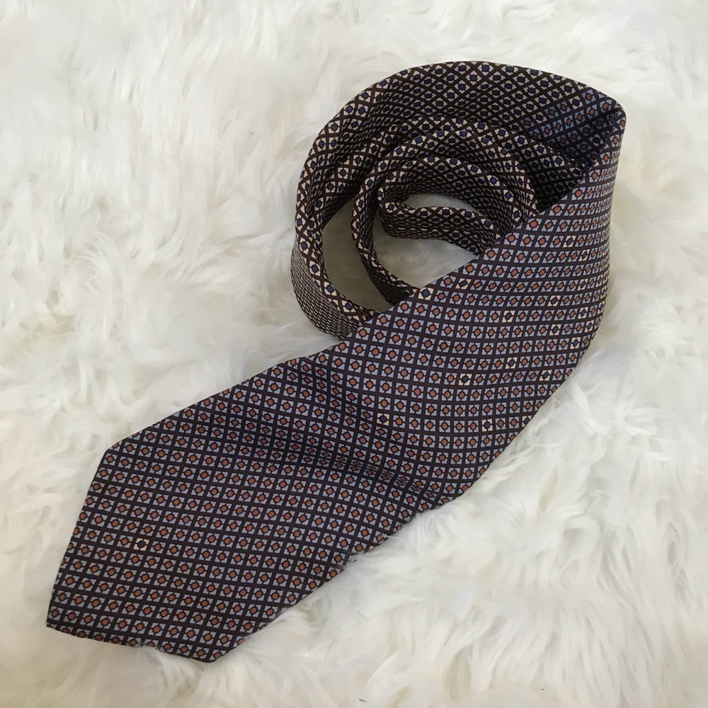 {Yves Saint Laurent} Vintage Abstract Print Tie